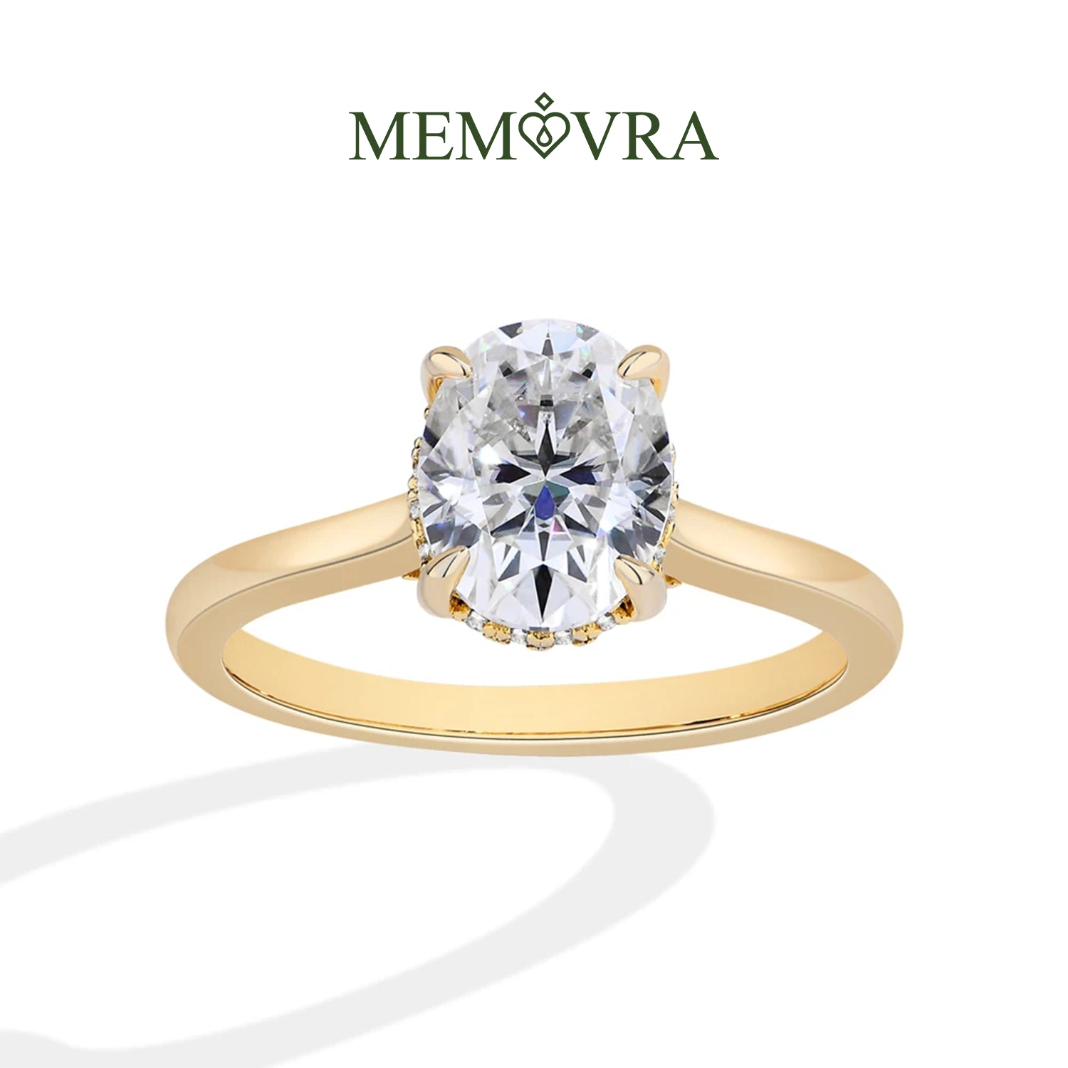Eterna Oval Moissanite Wedding Ring
